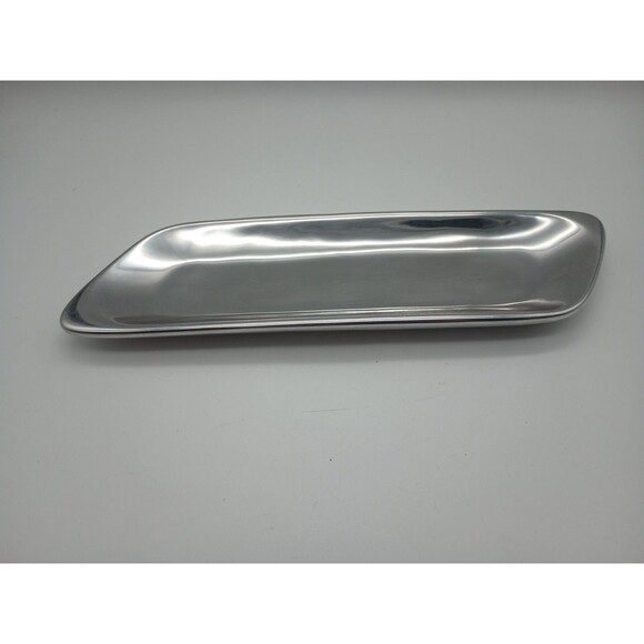 Vtg Hoselton Canada Polished Aluminum Dish Trinket Tray Signed 1818 - Picture 1 of 4